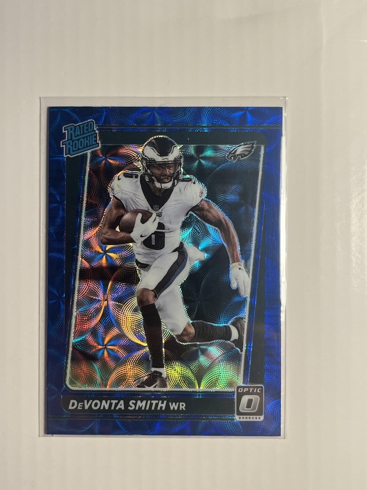 DeVonta Smith Panini Donruss Optic #205 Blue Scope