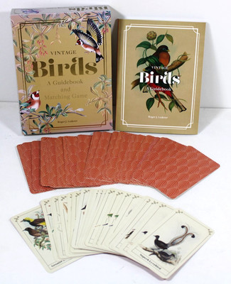 Vintage Bird Art Memory Matching Game & Guidebook - Roger J Lederer