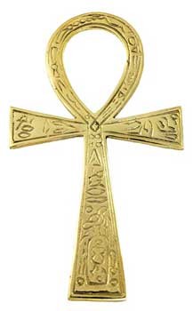 3 1/2'' x 6 1/2'' Ankh brass