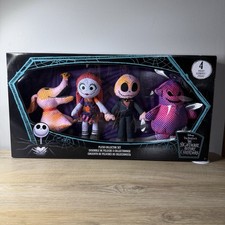 Disney Nightmare Before Christmas Plush Collector Set Jack Sally Zero Oogie