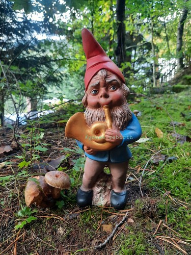 Gartenzwerg Hornspieler Keramik Thüringen Gräfenroda Balzer & Bock