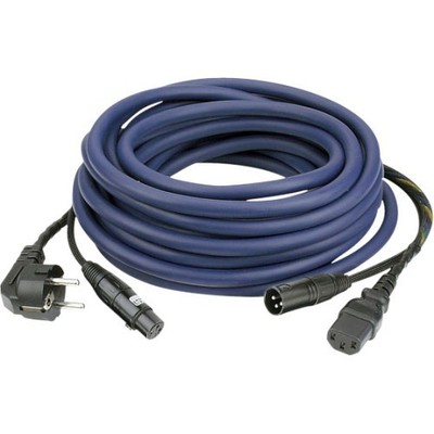DAP AUDIO Powersignalcable 15m  Schuko/Kalt- XLR | Neu