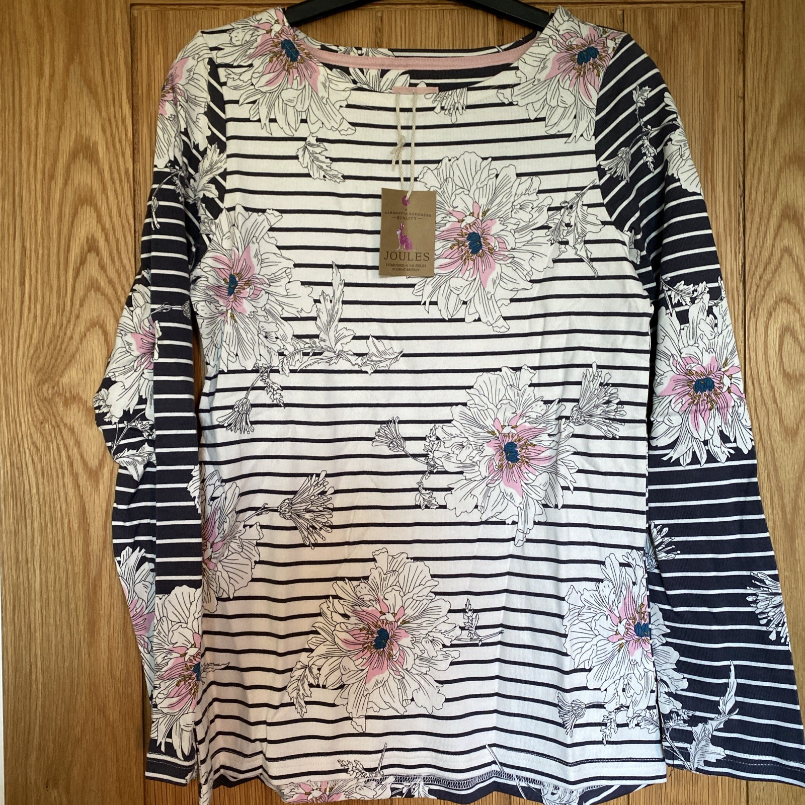 Joules Size 8 Flower Stripe Harbour Top BNWT  Rrp £30