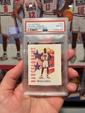 1991 SKYBOX MARK & SEE MINIS #534 MICHAEL JORDAN PSA 8! Low pop! Tough Grade!