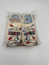 Muk Luks- Cozie Up Your Life- Merry Bright Women's M 7/8 Holiday Slippers- New