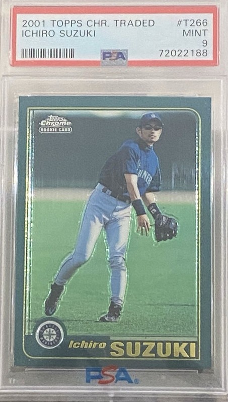 2001 Topps Chr Traded #T266 Ichiro Suzuki - HOF RC - PSA 9