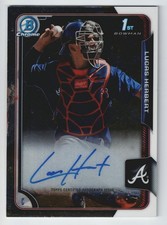2015 Bowman Chrome Lucas Herbert 1st Rookie RC Autograph Base #BCA-LH Braves