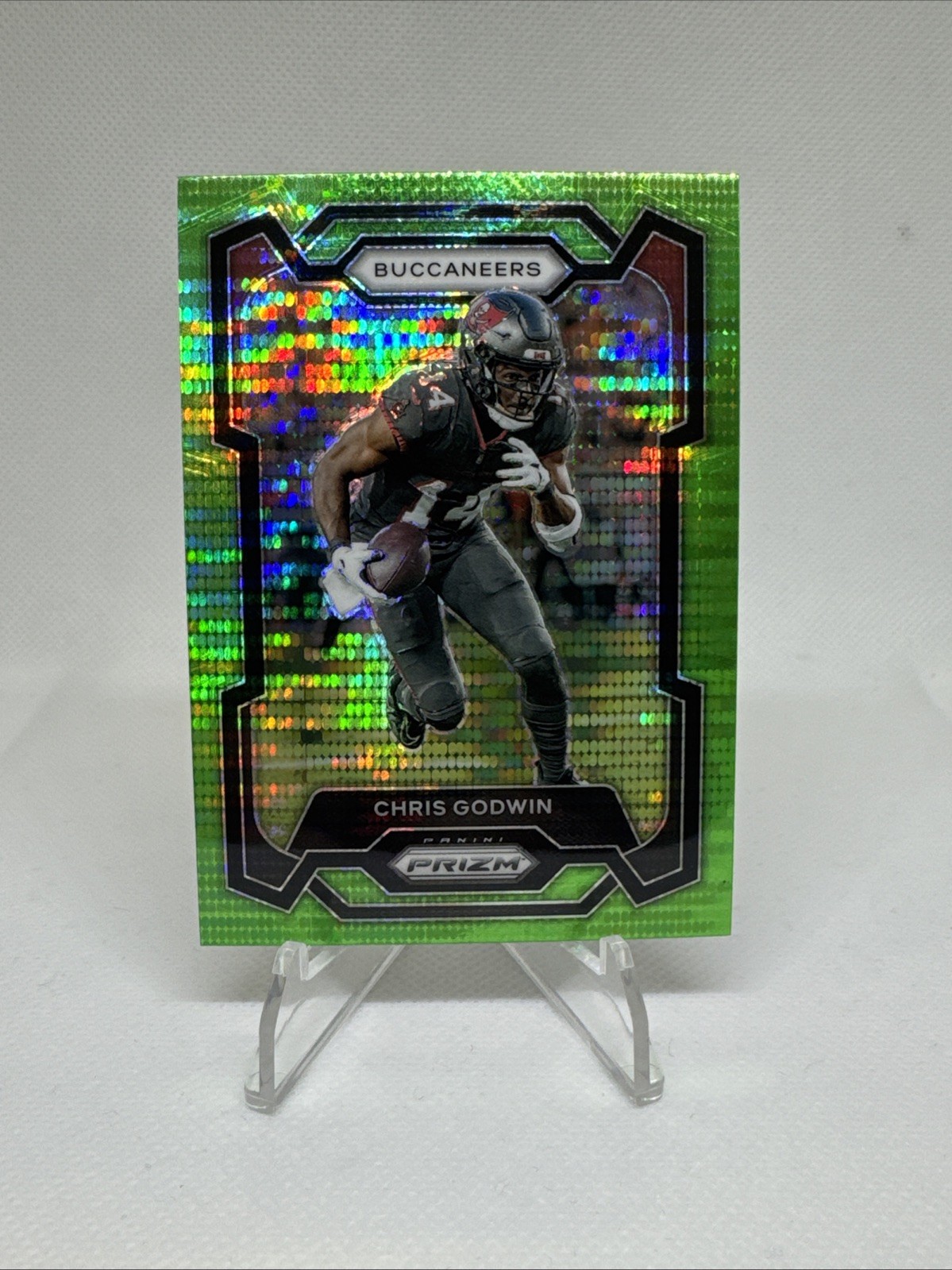 Chris Godwin 2023 Prizm Football #277 Neon Green Pulsar Prizm-TB Buccaneers 
