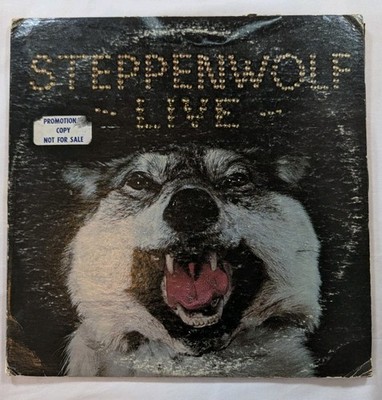 Steppenwolf Live 2-LP (1970) - Rare White Label Promo (WLP) - Radio Station Copy