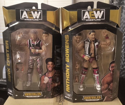 AEW Unrivaled Series 14 The Acclaimed Anthony Bowens, Max Caster SET FREE US SHP
