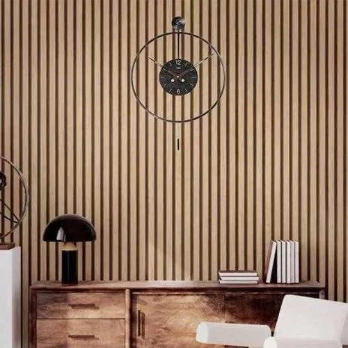 10m Wood Slat Wall Panels Self Adhesive PVC Acoustic Peel & Stick Wallpaper - Image 4 of 4