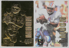WARREN MOON 1993 Action Packed base & 24kt Gold Card #QB-14 - Numbered /2500