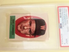 1963 Topps Peel-Offs Dave Stenhouse Peeling Directions PSA 9