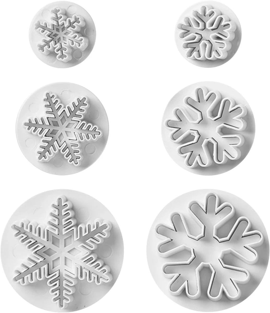 Formina Per Biscotti In Acciaio Inox - Fiocco Di Neve (Snowflake) - Tagliapasta Per Decorazioni Creative