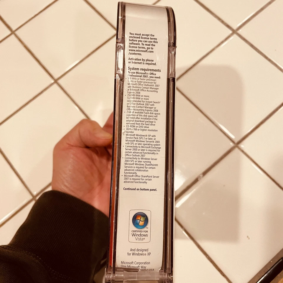 Microsoft Office Professional  2007 Word, Excel, Publisher, Outlook-Product Key - Image 4 of 4