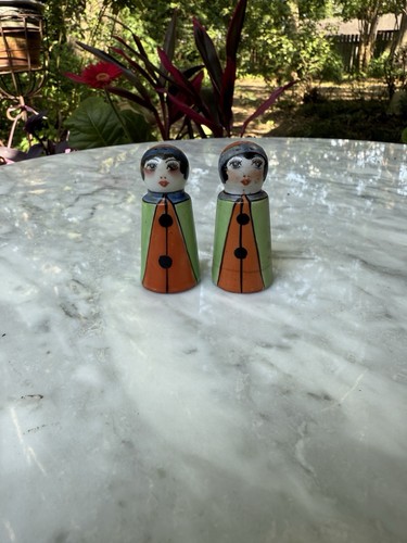 Antique Art Deco Noritake Japan Woman Salt And Pepper Shaker - Picture 2 of 6