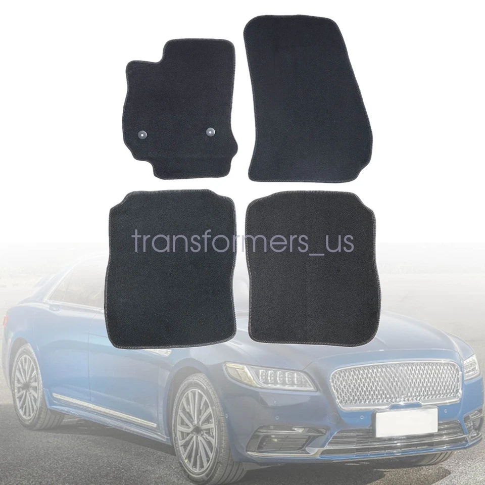 Alfombrillas delanteras y traseras negras para Lincoln Continental 2017 2018-2020 nuevas Foto 2 de 4
