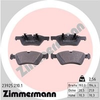 Zimmermann 23925.210.1 Bremsbelagsatz FüR Scheibenbremse Bremsbelagsatz