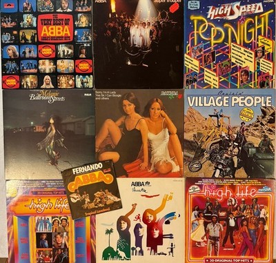 ABBA / Disco Vinyl Konvolut   23 LPs + 1 Single | Village People, Baccara, K-tel