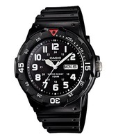Casio Armbanduhr MRW-200H-1BVEG Analog Casio Collection Deutlich Resin Schwarz