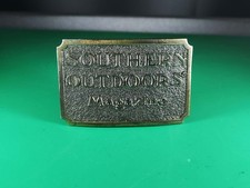 1982 SOUTHERN OUTDOORS Magazine Limited Edition BRASS BELT BUCKLE