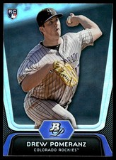 Drew Pomeranz 2012 Bowman Platinum #69 Rockies MLB READ FREE SHIP AutographDen