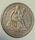 1887 10C Liberty Seated Dime Excellent Condition Extra Sharp Detail Luster