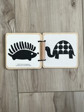 Lovevery 8-Page Wooden Book from The Looker Montessori-Based 0-12 Wks Play Kit