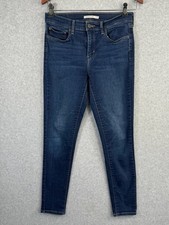 Levi  s 710 Super Skinny Jeans Womens Sz 30 Blue Stretch Denim High Rise Classic