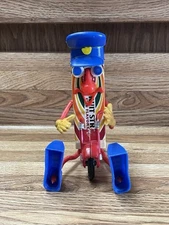 Vintage Beechnut Fruit Stripe Gum Bendy Police Toy Figure with Motorcycle