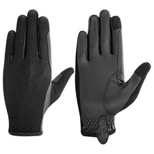 Guantes de equitación Equine Couture Aerocool gancho y bucle con pantalla táctil ajustable