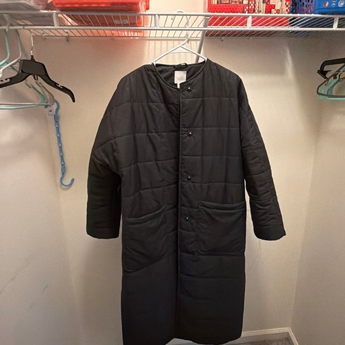 Studio Nicholson Pieper Collarless Quilted Padded Long Coat