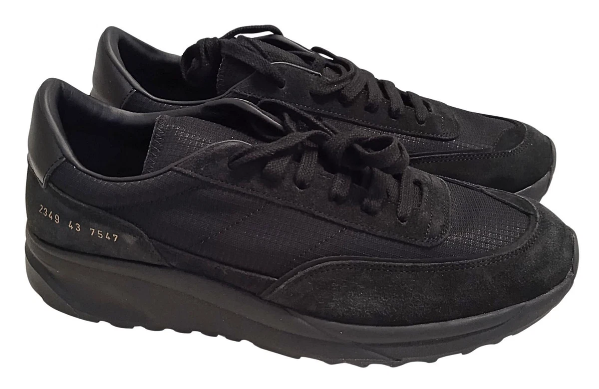COMMON PROJECTS Men s Track 80 Black Suede Mesh Sneakers EU43 UK9 NEW RRP370
