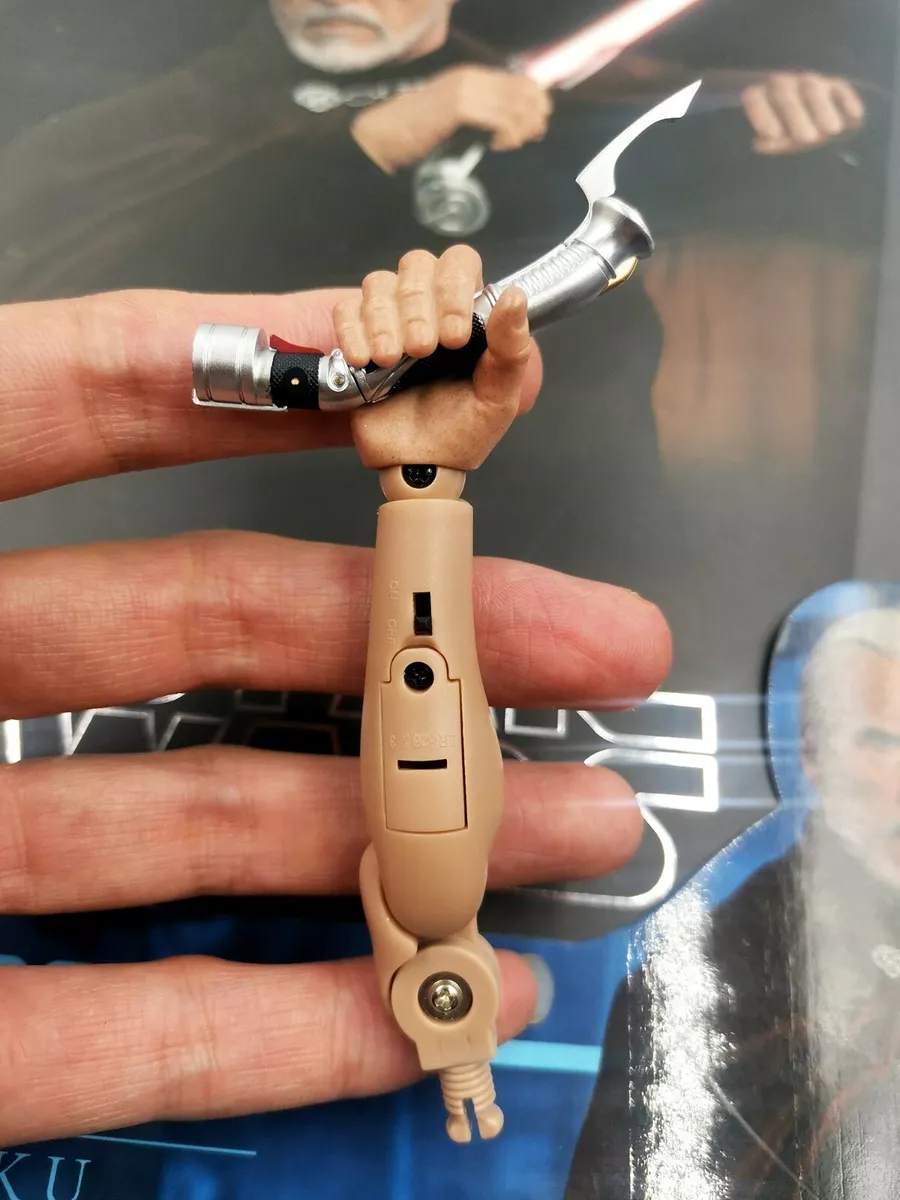 1 6 Lightsaber Arm Light Up Arm Hot Toys Count Dooku HT MMS496 Star Wars Figure