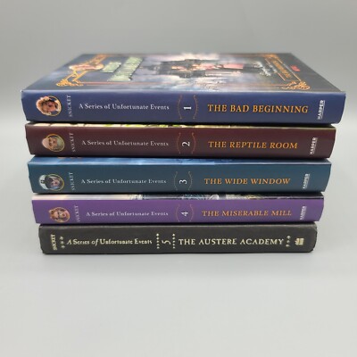 A Series Of Unfortunate Events Hardcover Book 1-4 Netflix