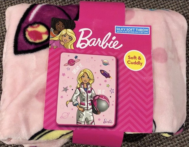 barbie plush blanket
