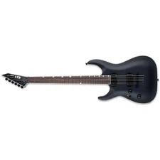 ESP LTD MH-1000 Baritone LH Left-Handed Guitar Black Satin BRAND NEW