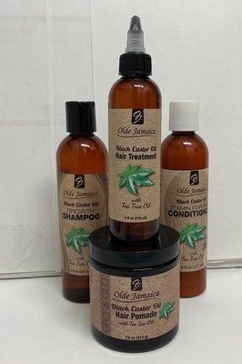 Olde Jamaica Black Castor Oil Hair Maintenance Kit _Family size -