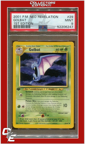 Golbat (1st Edition) graded PSA 9 for sale on eBay
