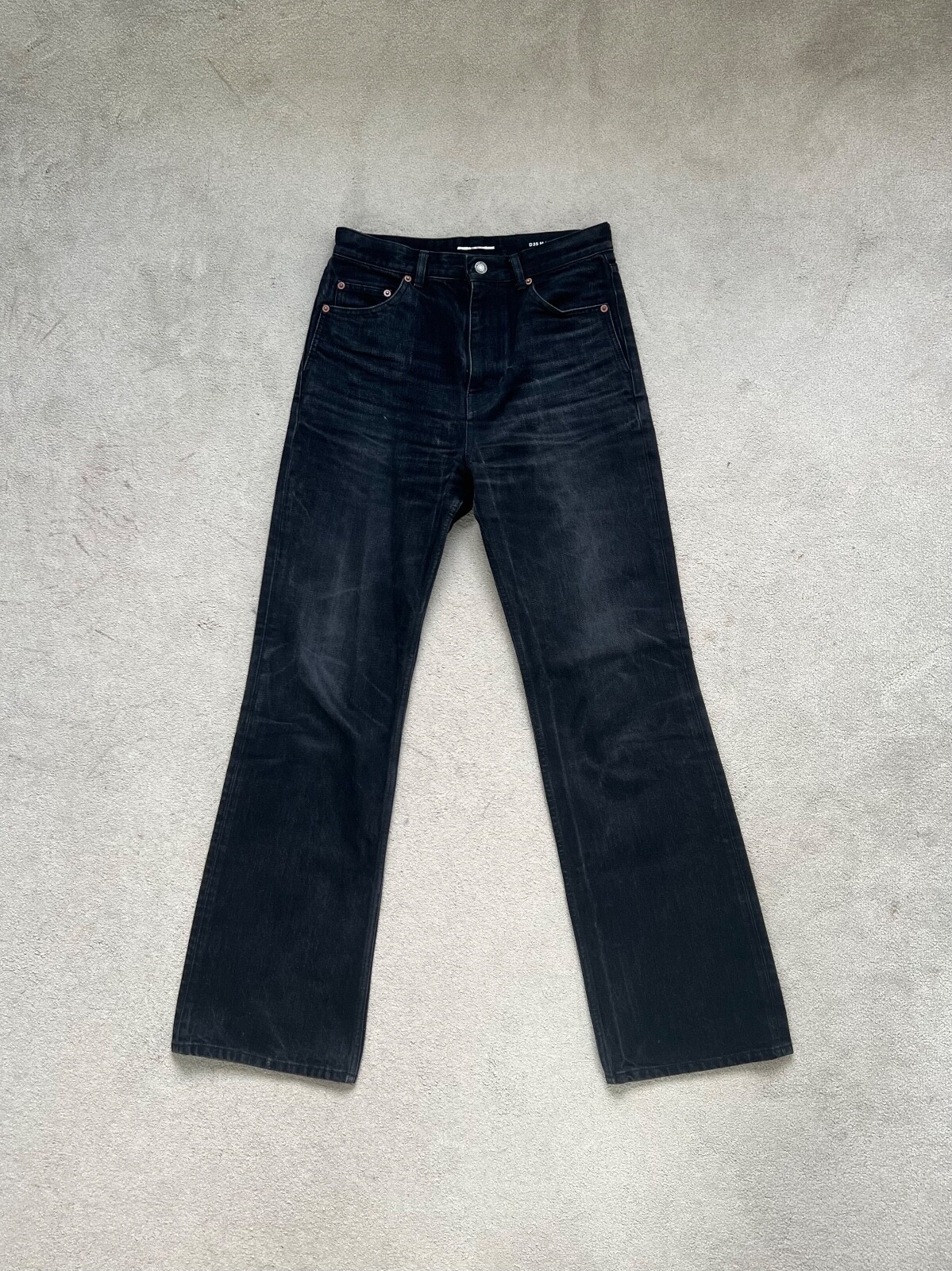 Jeans Saint Laurent D35 svasati bootcut taglia 30 nero