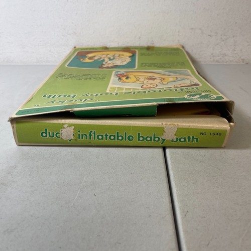 Vintage Yellow Inflatable 'Ducky' Inflatable Baby Bath Original Packaging - Picture 6 of 8
