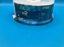 New TDK DVD R 25pk RW 16x 4.7 GB Discs Brand New Sealed