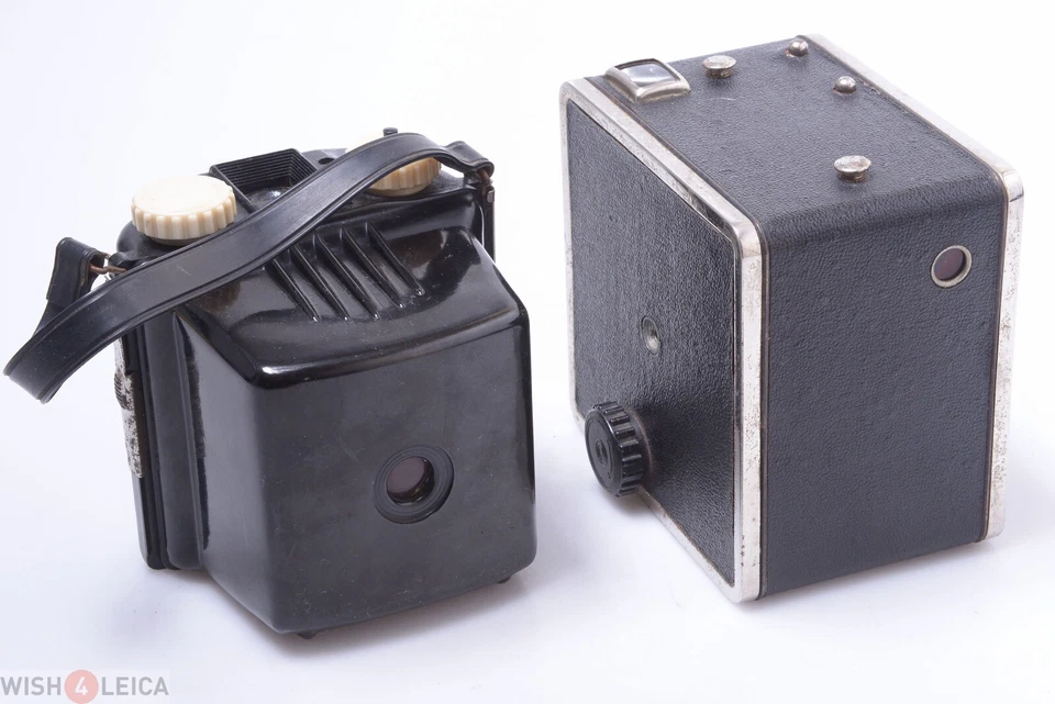 ✅ GEVEART 2 TYPEN GEVABOX (ADOX 66) BOXKAMERA BAKELIT 6X6-6X9CM 120 ROLLFILM - Bild 2 von 4