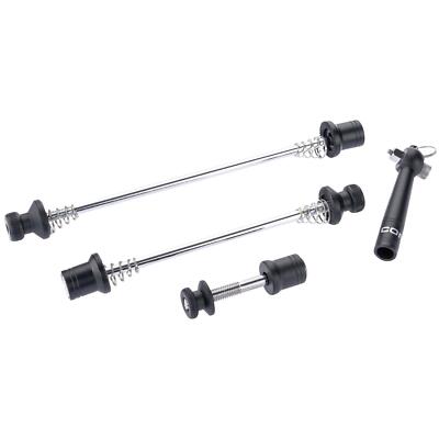 Contec Schnellspannset Set Sqr Select+ S Schwarz Aluminium Diebstahlgesichert