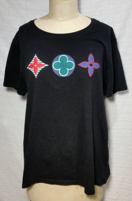 Louis Vuitton Black T-shirt Floral inside out LV Shirt Size Louis Vuitton Black T-shirt Floral inside out LV Shirt Size