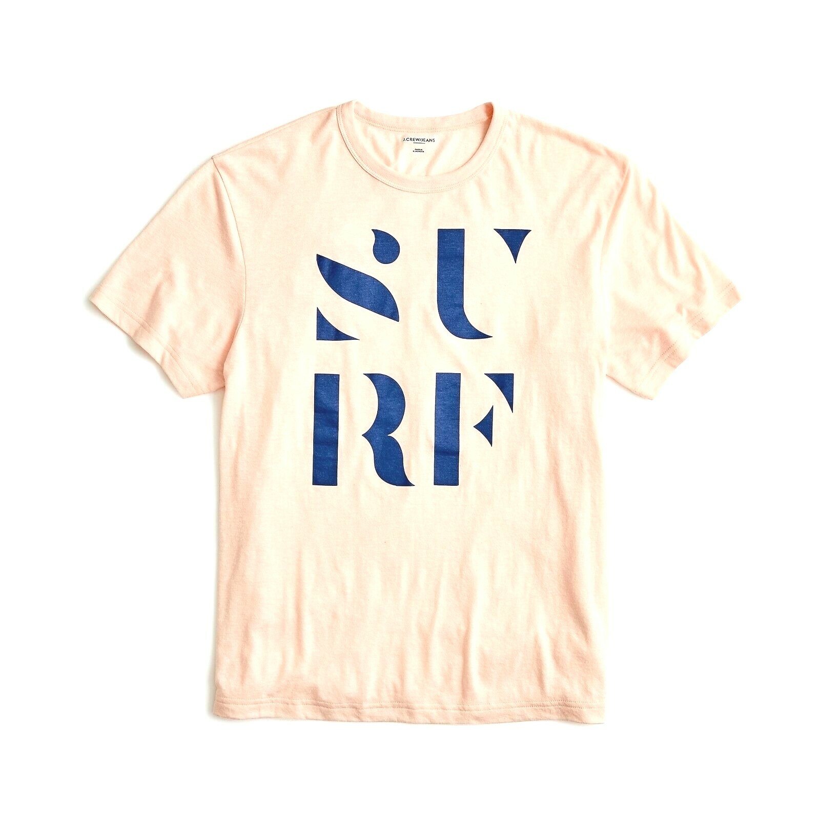 New J Crew Mens Light Pink Heather Surf 