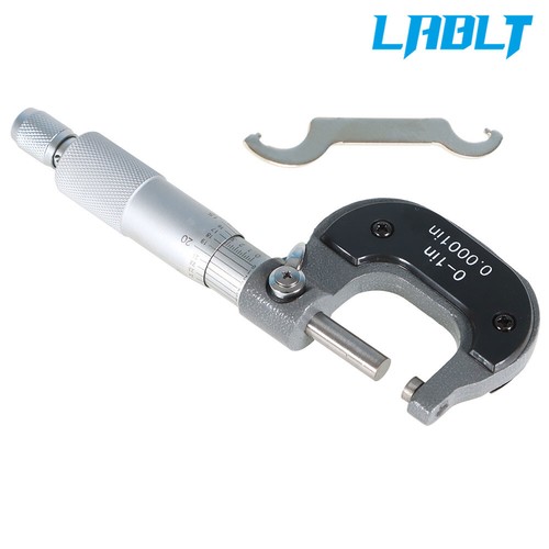 LABLT 0-1" Outside Micrometer Precision 0.0001" Carbide Tips Machinist Tool - Picture 2 of 8