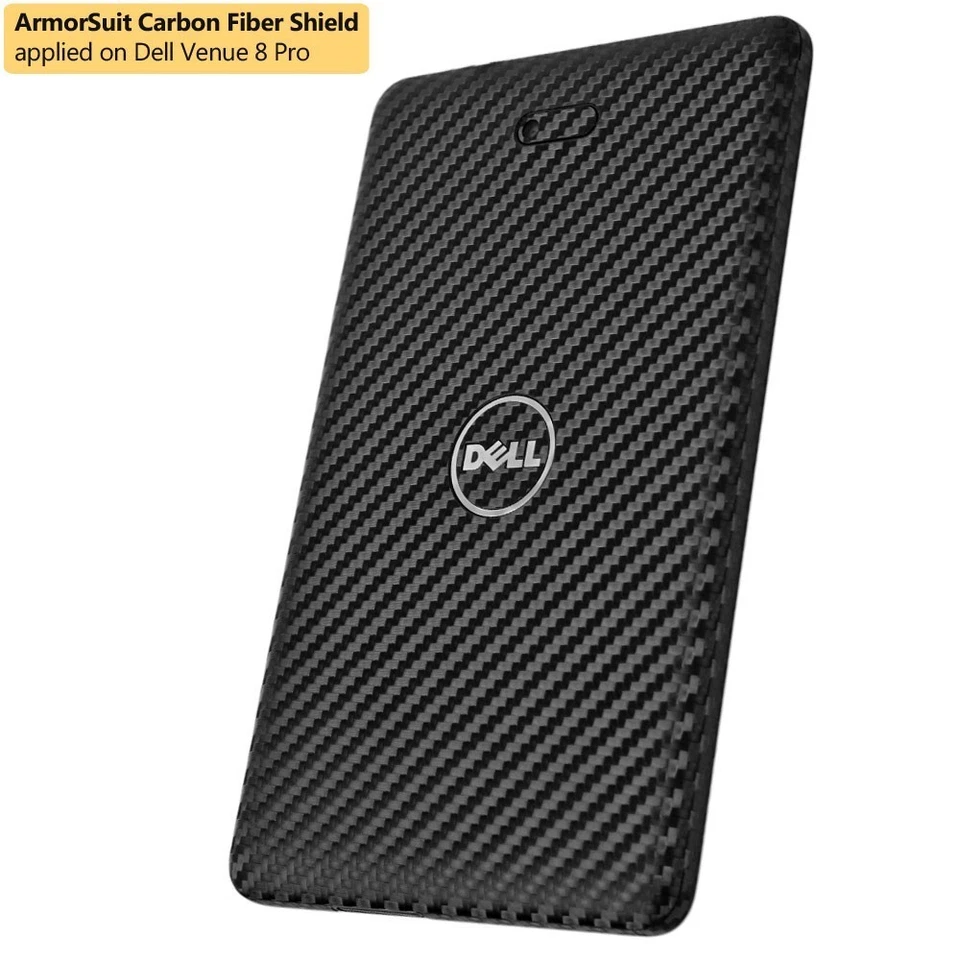 ArmorSuit MilitaryShield Dell Venue 8 Pro Screen Protector + Black Carbon Skin - Image 3 of 4