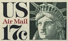 US STAMPS AIRMAIL 17 Cent MINT Rare NOS Antique Vintage