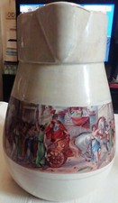 ANTICA GRANDE BROCCA CARAFFA SOCIETÀ CERAMICHE S.C. RICHARD Fine '800 PRIMI '900